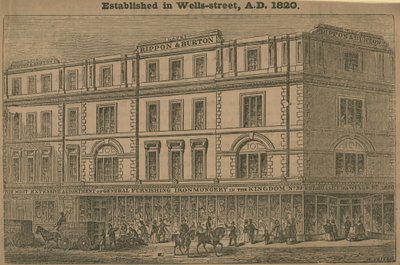 Rippon und Burton, Kaufhaus, gegründet 1820 von English School