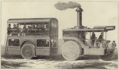 Straßendampfer und Omnibus für die indische Regierung von English School