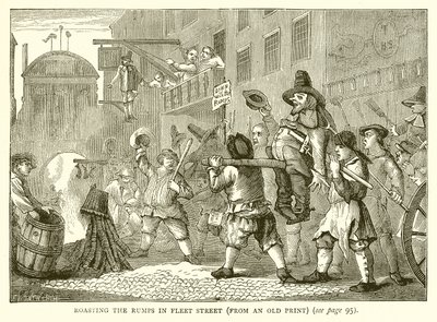 Röstung der Rümpfe in der Fleet Street von English School