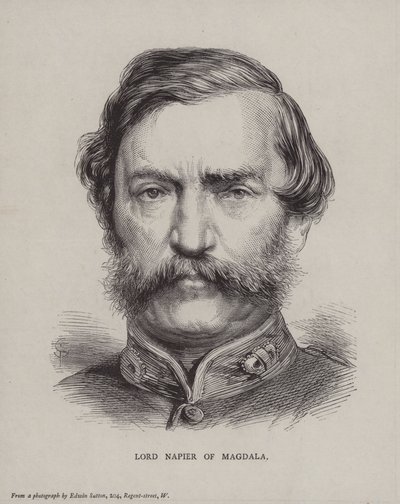 Robert Napier, 1. Baron Napier von Magdala, britischer General von English School