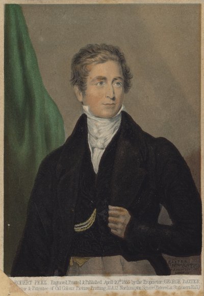 Robert Peel, englischer konservativer Politiker und Premierminister von English School