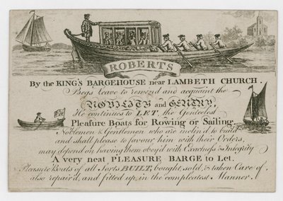 Roberts, Visitenkarte von English School