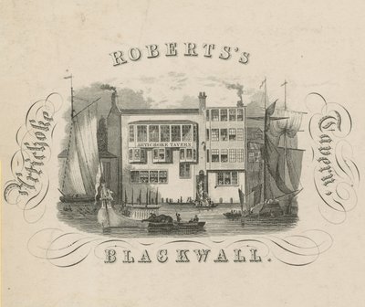 Robertss Artichoke Taverne, Blackwall, London von English School