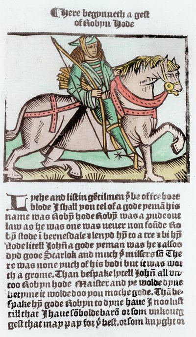 Robin Hood (spätere Kolorierung) von English School