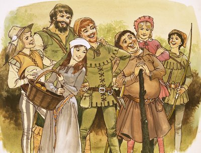 Robin Hood und seine fröhlichen Männer von English School