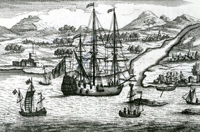Robinson Crusoe entkommt Kambodscha und betritt einen Hafen im Norden Chinas von English School