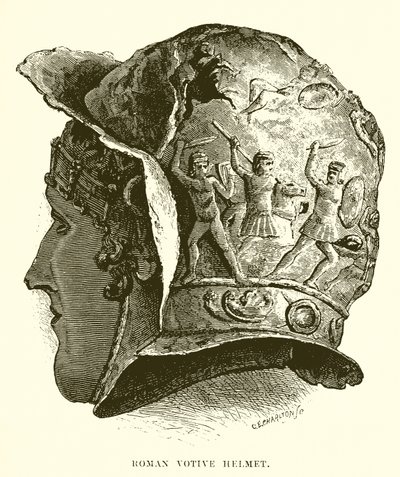 Römischer Votivhelm von English School
