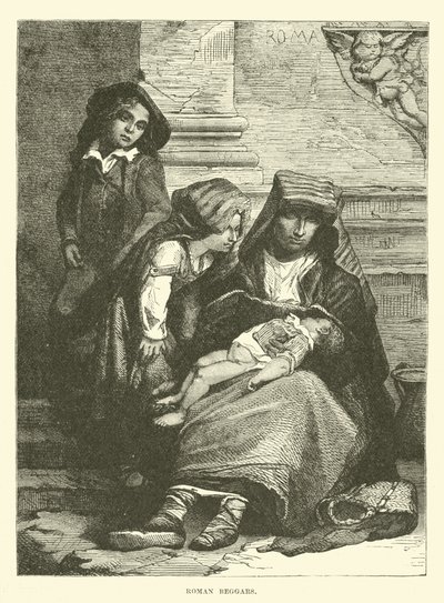 Römische Bettler von English School