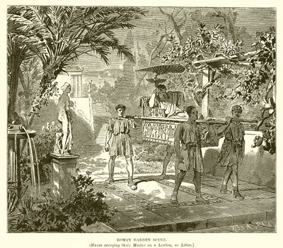 Römische Gartenszene von English School