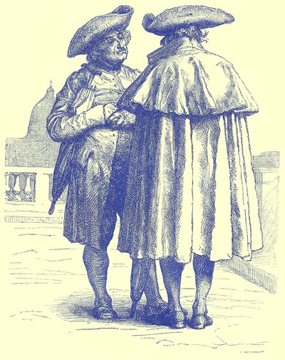 Römische Priester, Illustration aus Illustrierte Reisen, herausgegeben von H. W. Bates, veröffentlicht um 1880 von English School