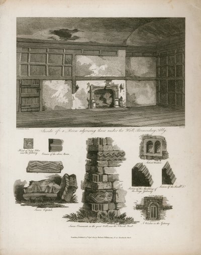 Raum neben denen unter der Halle, Bermondsey-Abtei von English School