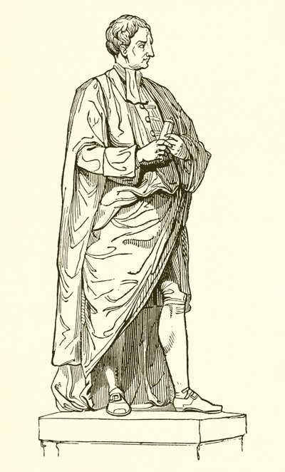 Roubiliacs Statue von Newton aus der Kapelle des Trinity College von English School