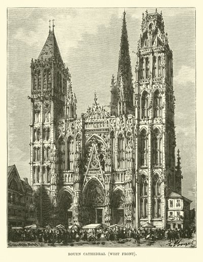 Kathedrale von Rouen, Westfassade von English School