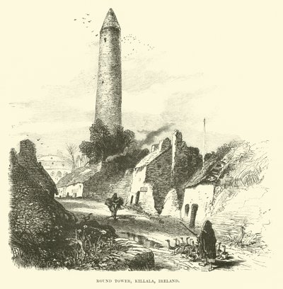 Rundturm, Killala, Irland von English School
