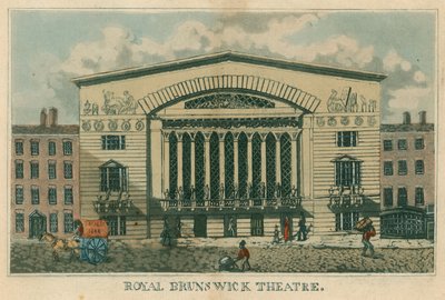 Königliches Brunswick Theater, London von English School