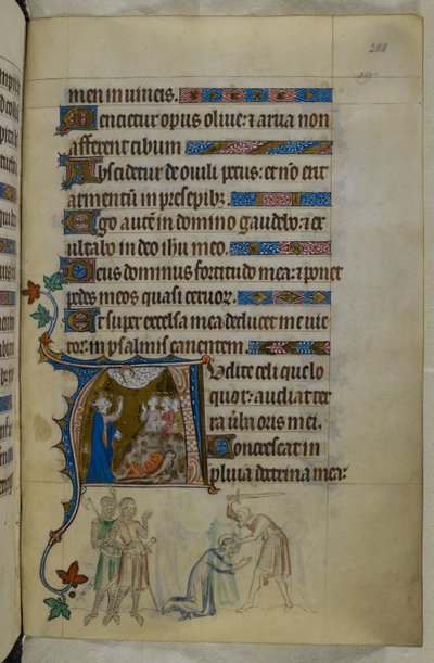 Royal MS 2 B VII f.288r, aus dem Queen Mary Psalter von English School