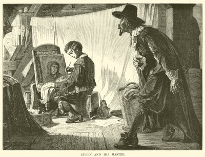 Ruben und sein Meister (Gravur) von English School