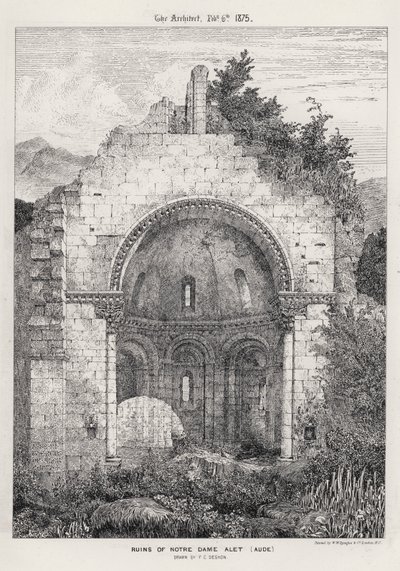 Ruinen von Notre Dame Alet, Aude von English School