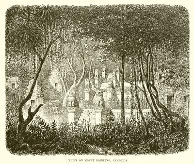 Ruinen auf dem Berg Bakheng, Kambodscha von English School