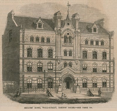 Sailors Home, Well Street, London Docks von English School