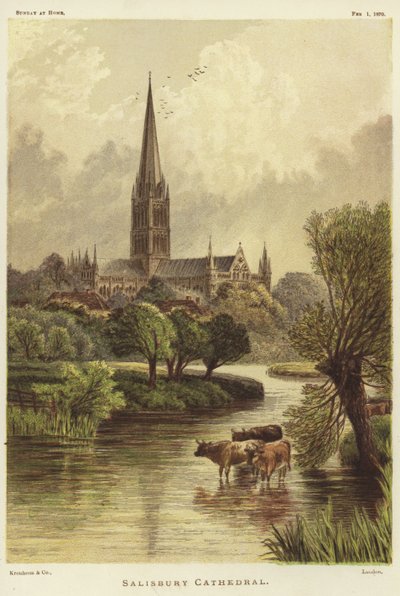 Kathedrale von Salisbury in Salisbury von English School