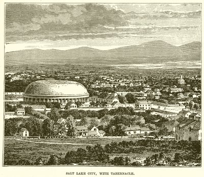 Salt Lake City mit Tabernakel von English School