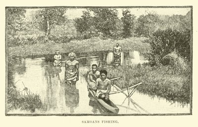 Samoaner beim Fischen von English School