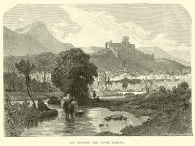 San Germano und Monte Cassino von English School