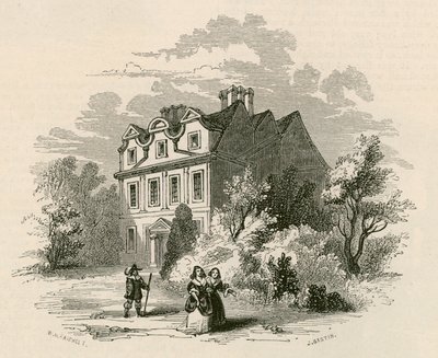 Sandford Manor House, Fulham, London, ehemals der Wohnsitz von Nell Gwynne von English School
