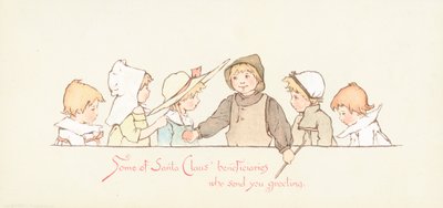 Santas Begünstigte, Weihnachtskarte von English School