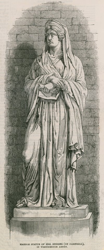 Sarah Siddons Denkmal in der Westminster Abbey von English School