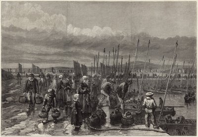 Sardinenfischerei an der Küste der Bretagne von English School