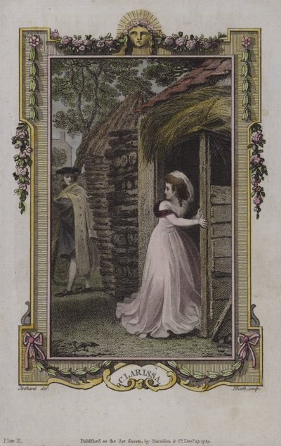 Szene aus Clarissa, von Samuel Richardson von English School