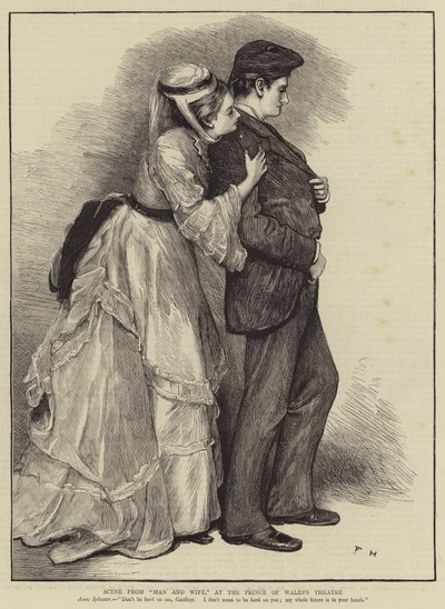 Szene aus "Man and Wife" im Prince of Wales
