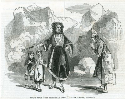 Szene aus Ein Weihnachtslied im Adelphi-Theater von English School
