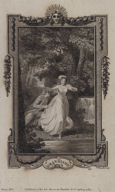 Szene aus Die Geschichte von Sir Charles Grandison, von Samuel Richardson von English School