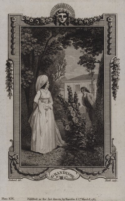 Szene aus Die Geschichte von Sir Charles Grandison, von Samuel Richardson von English School