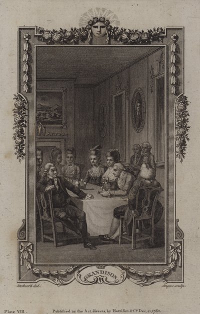 Szene aus Die Geschichte von Sir Charles Grandison, von Samuel Richardson von English School