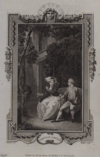 Szene aus Die tugendhafte Waise, von Mary Collyer von English School
