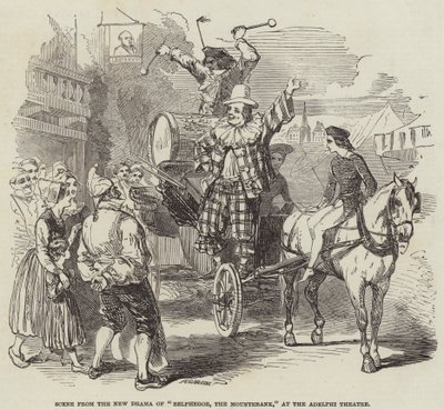 Szene aus dem neuen Drama "Belphegor, der Gaukler" im Adelphi Theatre von English School