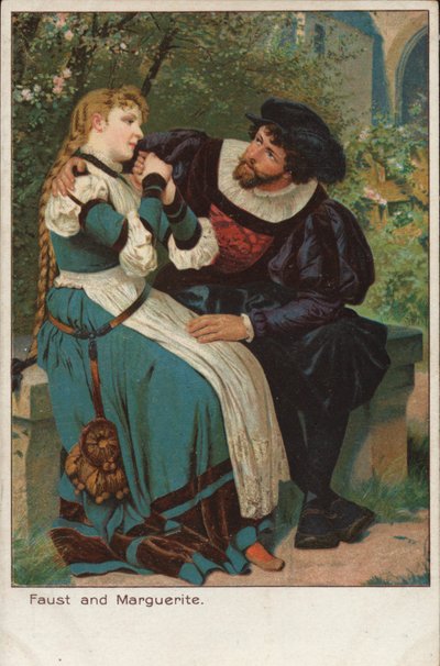 Szene aus der Oper Faust von dem französischen Komponisten Charles Gounod von English School