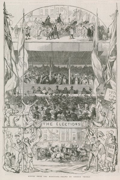 Szenen von den Wahlen von English School