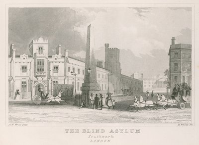 Schule für Blinde und Bethlehem Hospital, St. Georges Field, Southwark von English School