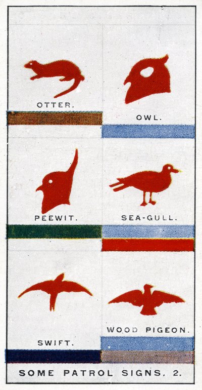 Pfadfinderpatrouillenzeichen, 1929 von English School