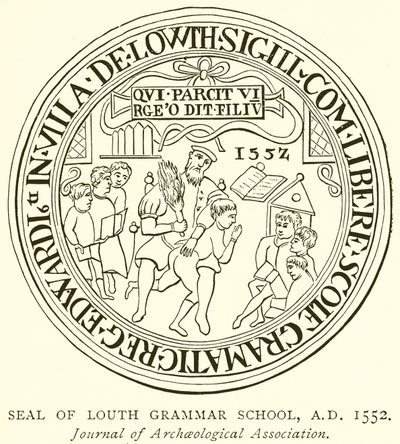 Siegel der Louth Grammar School, 1552 von English School