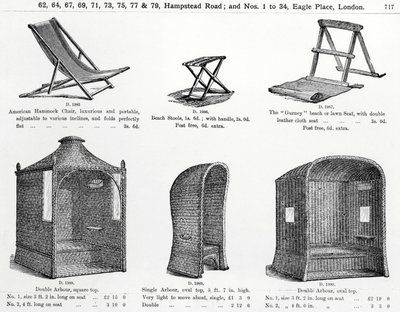 Sitze und Lauben aus dem Oetzmann & Co. Katalog von English School