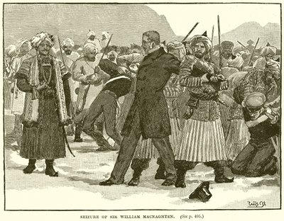 Festnahme von Sir William Macnaghten von English School