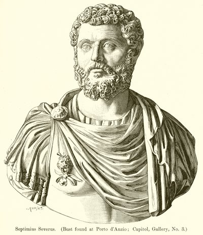 Septimius Severus (Büste gefunden in Porto d