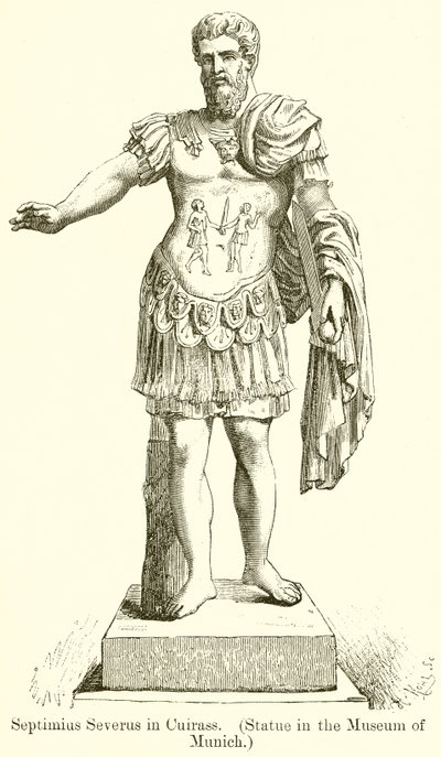 Septimius Severus in Kürass (Statue im Museum von München) von English School