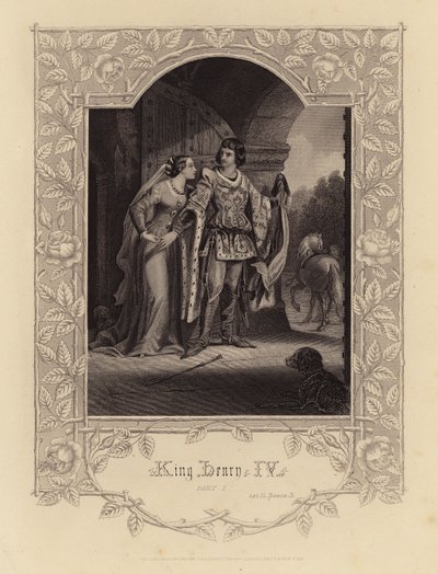 Shakespeare: König Heinrich IV, Teil 1, Akt II, Szene 3 (Gravur) von English School